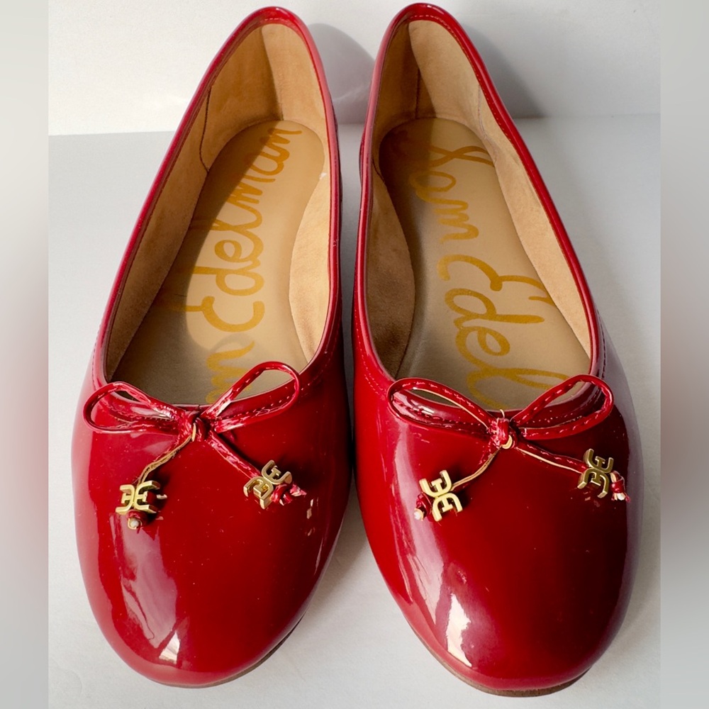 Sam Edelman Felicia Red Ballet Flats - Picture 3 of 11